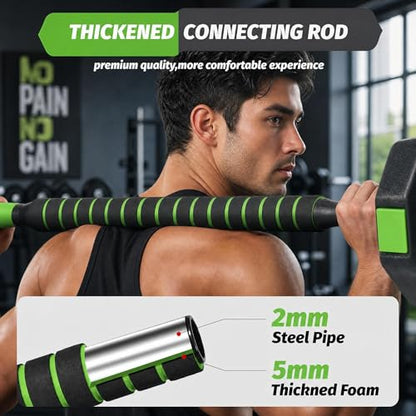 Adjustable Weight Set 66/88 Lbs, 4-in-1 Dumbbell Set and Barbell Weight Set for Home Gym, Converts to Kettlebell & Push-Up Stand, Free Weights Dumbbells Set for Men & Women Full Body Workout