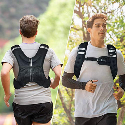 Weighted Vest Weight Vest for Men Women Kids 5/10/16 Lbs Weights, Body Weight Vests Adjustable for Running, Gym Workout, Jogging, Body Fitness