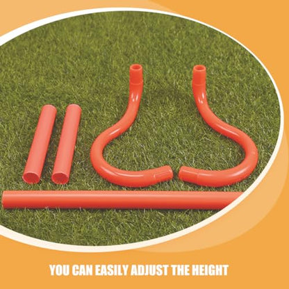 BESPORTBLE 3pcs Detachable Speed Training Hurdles for Workout Equipment Orange Agility Training Set for Basketball Soccer Football Drills