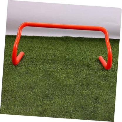 Mikinona 3pcs Portable Adjustable Agility Hurdles for Speed Training PVC Track Hurdles Quick Assembly for Athletes Football Soccer Basketball Indoor Outdoor Sports