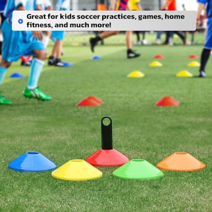 GHB Soccer Cones 25/50/100 Pack Disc Soccer Sport Cones - color: 25Pcs Multicolor