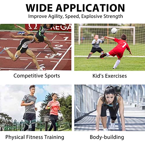 Weight Sled Harness Set, 5 PCS Pulling Strap for Running, Speed Power Agility Training Full Body Workout Football Exercise Equipment for Outdoor Men and Women 6.6FT