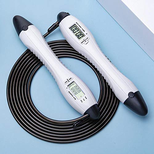 Jump Rope Digital Counter for Indoor,Outdoor Fitness Training Boxing Adjustable Calorie Skipping Workout for Women,Men - color: D