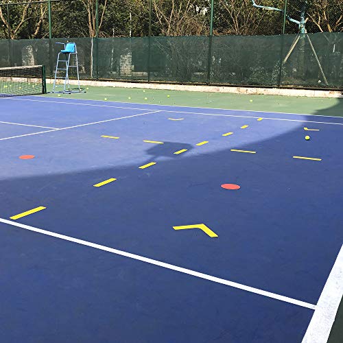 Court Line Marker Set Create Your Own Mini Pickleball Tennis Court (Yellow Court Marker)