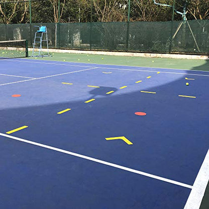 Court Line Marker Set Create Your Own Mini Pickleball Tennis Court (Yellow Court Marker)