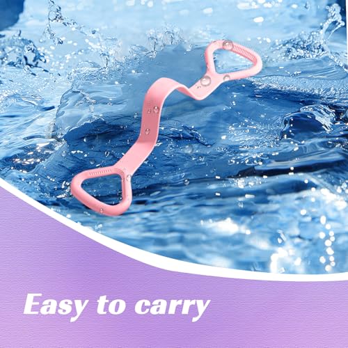 Resistance Bands, Figure 8 with Handles - color: Pink