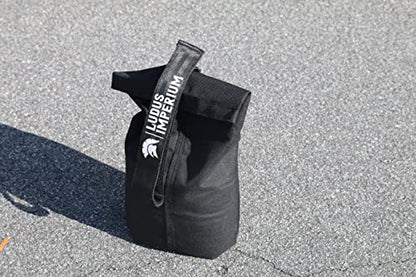 Brick Bag 20 LB, Ruck Sack Weights and Portable Dumbbells, Heavy Duty Dumbbell Sandbag for Rucking Workouts and Training, Fitness, Cross-Training & Exercise