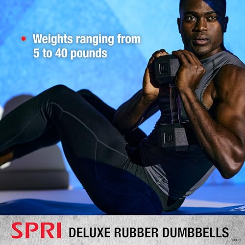 Dumbbells Hand Weights Set of 2 - Rubber Hex Chrome Handle Exercise & Fitness Dumbbell for Home Gym Equipment Workouts Strength Training Free Weights for Women, Men - color: E) 12-Pound (Pair)