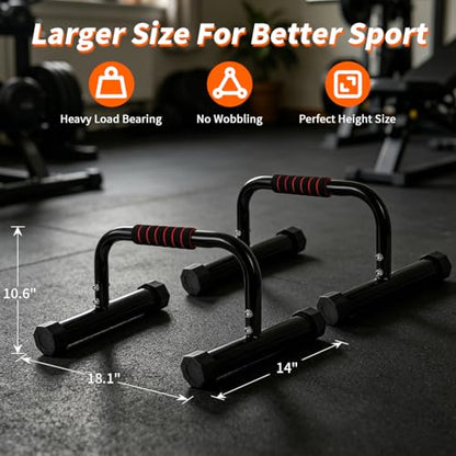 Dip Bars for Home 2 in 1 Strength Training Dip Station for Home Gym,9 Level Adjustable Calisthenics Bars,1200LBS Heavy Duty Dip Stand SPORTING GOODS