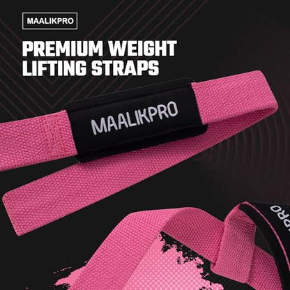 Weight Lifting Straps | Wrist Lifting Strap - color: Light Pink