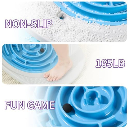 Balance Board Maze, 20 Inch Maze Balance Plate, Anti Slip Balance Board with 3 Replacement Maze Disks, Maximum Load of 165 Pounds