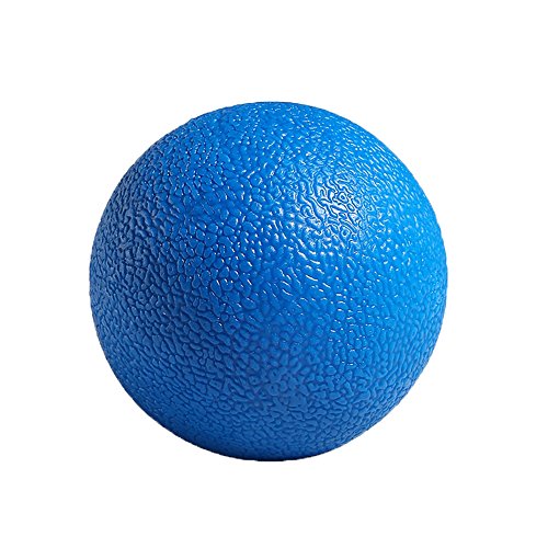 Manual Massage Ball for Back/Neck/Foot Pain and Deep Tissue, Gym Yoga Sports Fitness Body Roller Massager for Plantar Fasciitis, Muscle Soreness Relax, Trigger Point Release - color: Blue