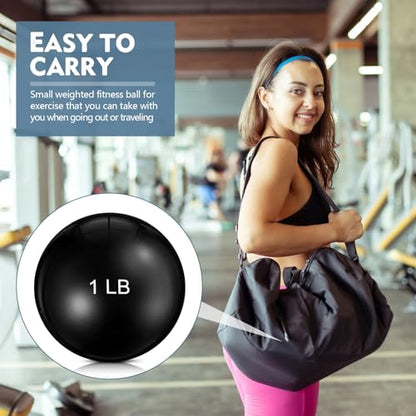 Seenelling 4 Pcs Weighted Toning Balls for Exercise Weighted Exercise Soft Medicine Balls for Gym, Pilates, Yoga, Balance, Flexibility