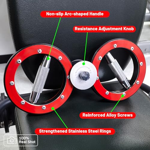 Arm Training Wheel, Hand Trainer and Forearm Trainer, Adjustable Arm Trainer for Wrist, Shoulder & Chest, Punch Speed Trainer and Martial Arts Arm Strength Device - color: Black & Red