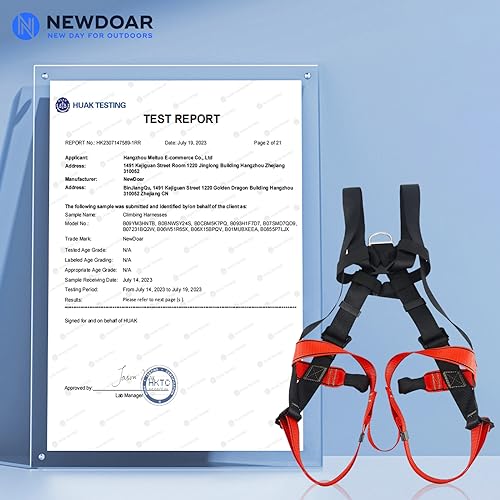 NewDoar Climbing Harness CE Certification Rock Climbing Rappelling Equipment Body Guard Protect Rappelling Rescuing Equip - color: Adult Full Body
