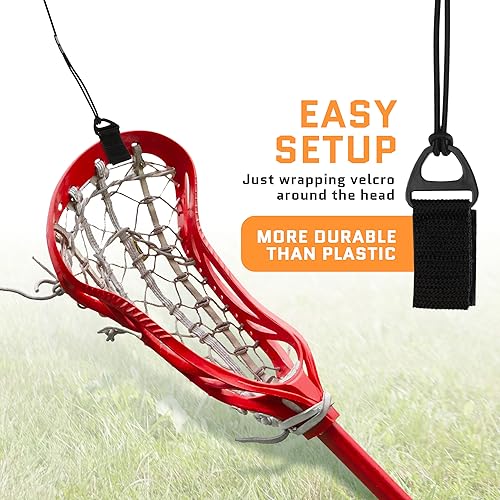 ACELETIQS Lacrosse Rebounder Training Ball with String – Solo Practice Lax Ball for Passing, Catching, Stick Work & Compatible with All Lacrosse Sticks – Ideal Trainer for All Ages and Skill Levels