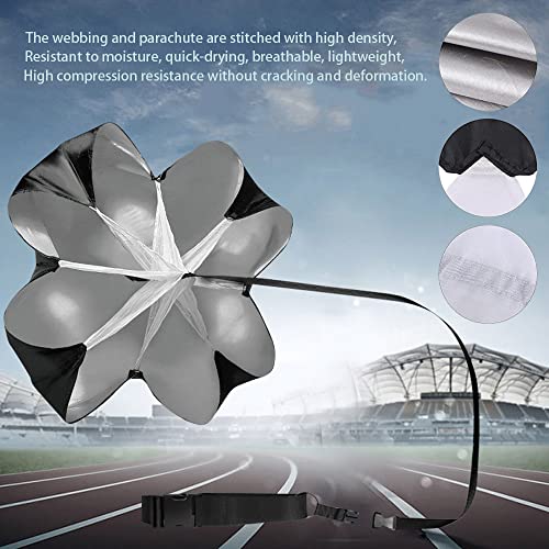 Running Speed Training 56 inch Speed Training Resistance Parachute Umbrella Running Chute & Fitness Explosive Power Training with Adjustable Strap, Free Carry Bag