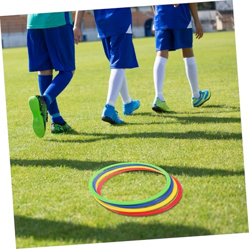 Yardwe 4pcs Enhanced Agility Training Soccer Speed Agility Rings Football Training Gear for Drills Coordination