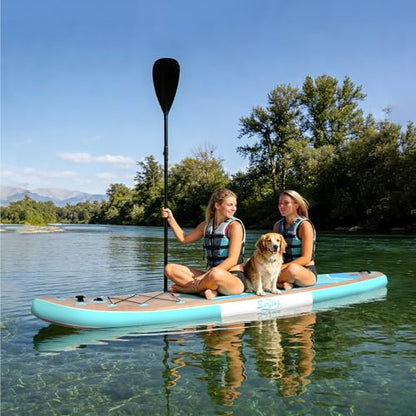 YUSING Inflatable Stand Up Paddle Board, Non-Slip Deck SUP Paddle Board with SUP Accessories & Backpack, Portable Standing Boat for Youth & Adult