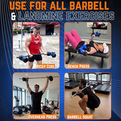 Dumbbell Converter- for 1" bars Superset Dumbbell to Barbell Adapters- hold up to 500lbs- Converts dumbbells for use on 1" diameter barbell - color: Black Superset w/black weight collars (for standard 1" bar)