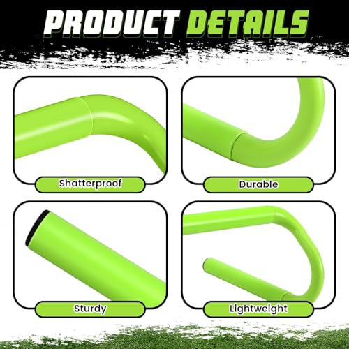 Training Hurdles Equipment Speed Agility Detachable 18.5'' for Athletes Soccer Basketball Obstacle Courses Workout 5 Pcs