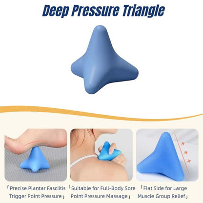 Foot Massage Ball & Foot Roller 3-in-1 Set, Plantar Fasciitis Relief, Portable Dual-Roller Massager, Stimulates & Activates Plantar Nerves, Relieves Foot Pain and Soreness, Improves Blood Circulation