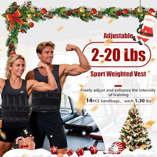 Adjustable Weighted Vest for Men Women,2-30 Lbs Adjustable Weighted Vest with Straps Womens Running Weight Vest for Walking Strength Training Fitness - size: Adjustable 2-20 Lbs