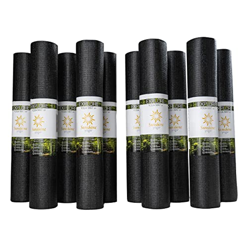 Explore 4mm Yoga Mats, 10 Pack, 68x24in