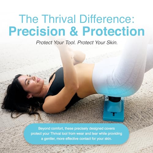Deep Tissue Pro Soft Covers - Durable and Easy to Clean Soft Covers - Fully Adjustable Psoas Muscle Release Tool for Hip Flexor, Back, Glute, Iliacus, and Neck Pain - Black