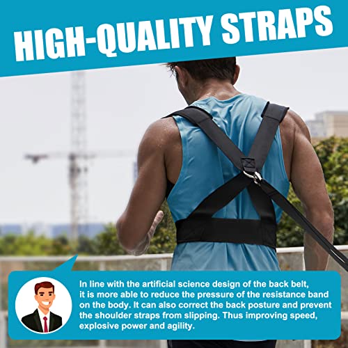 Sled Harness Workout Resistance and Assistance Trainer Physical Training Resistance Rope Kit Improving Speed, Stamina and Strength - color: 6.6FT