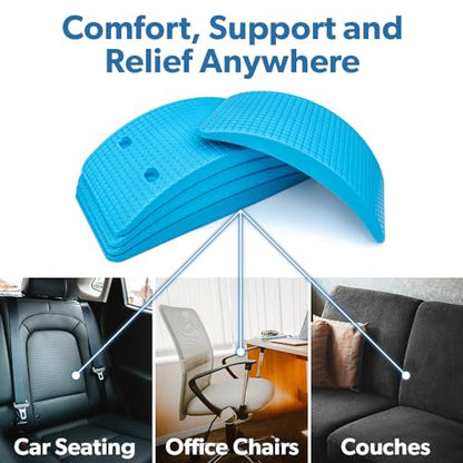 Adjustable Lower & Upper Back Stretcher For Lumbar Support, Spine Alignment & Back Pain Relief By Renowned Kinesiologist Dr. Todd Sinett