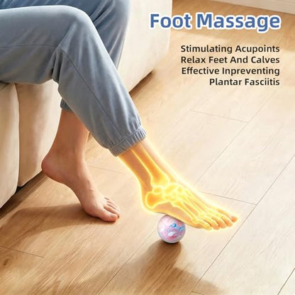 Firm Rubber Massage Lacrosse Ball 2.5 Inch for Muscle Relief | Muscle Relaxation, Myofascial Release, Foot & Full Body Massage, Portable Fitness Recovery Tool