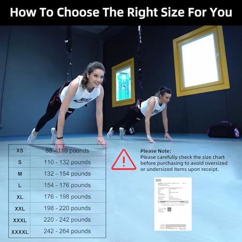PRIOR FITNESS Bungee Fitness Set Yoga Bungee Cord Rope Resistance Air Dance Rope Exercise Fitness Home Gym Professional Training Equipment - size: XXL(198-220 pounds)