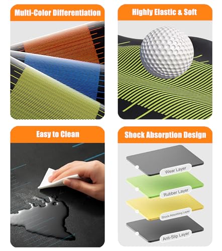 Standing Long Jump Mat, Non Slip Broad Jump Measurement Mat with Storage Bag, Sports Training Mats for Gym, School Athletics & Home Workout