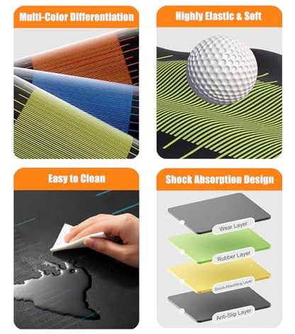 Standing Long Jump Mat, Non Slip Broad Jump Measurement Mat with Storage Bag, Sports Training Mats for Gym, School Athletics & Home Workout