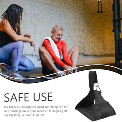 TOYANDONA 2Pcs Sturdy Hanging Ab Straps Portable Home Gym Equipment for Daily Biceps Triceps Shoulder Workout with Upgraded Thick Comfortable Design and Easy Installation