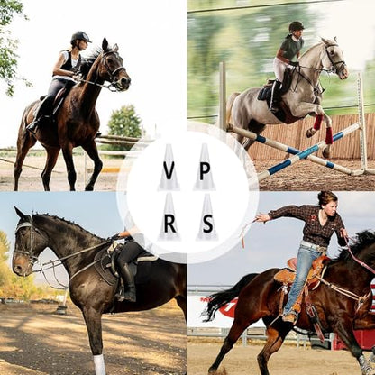 Horse Dressage Cones - Dressage Markers Equipment, Horse Training Sports Cone with Letters | Dressages Letters, Durable PP Material, Equestrian Athletes Events, 23x14cm