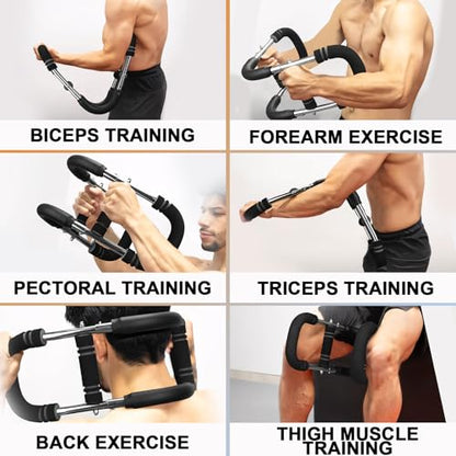 Twister Arm Trainer, 20-60lbs Adjustable Resistance Arm Trainer for Men&Women, Chest Workout Equipment Exercise Equipment for Home, Build Chest Clip Muscle Arm Strength Portable Workout Equipment - style: 20-60LBS