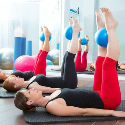Pilates Ball, 9 Inch Thick Soft Anti Burst and Slip Resistant Small Yoga Ball for Gym Stretching Fitness,Small Exercise Ball for Stability,Core Training,Workout,Barre,Physical Therapy,Balance