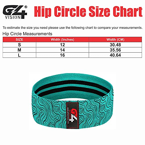 G4 VISION Hip Circle Exercise Resistance Bands for Legs and Butt, Home Gym Workout Booty Bands