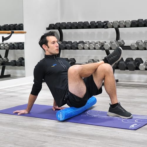 OPTP PRO-Roller Soft Density Foam Roller – Low Density Soft Foam Roller for Physical Therapy, Pilates, Yoga Foam Roll Exercises, and Muscle Recovery - Blue 36" x 4" - color: Blue 36" X 4"