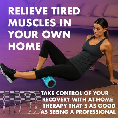 321 STRONG Patented 3-Zone Massage Roller, Medium Density for Exercise - color: Aurora