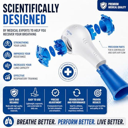 Breev® Handheld Fitness Trainer – Muscle Training Exerciser for Daily Workouts, Easy-to-Use Device to Improve Strength and Overall Fitness