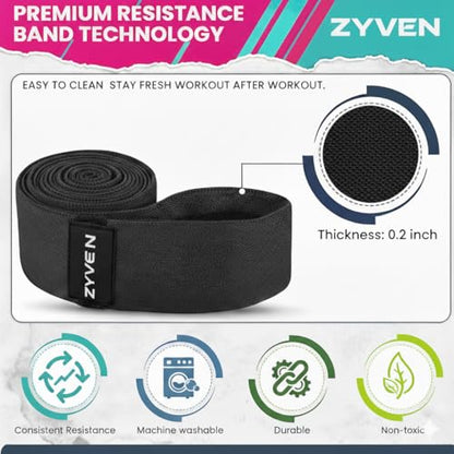 Premium Performance 76" Extended-Length High-Resistance Bands for Ultimate Strength, Mobility, and Plyometric Workouts - color: Black Long Belt