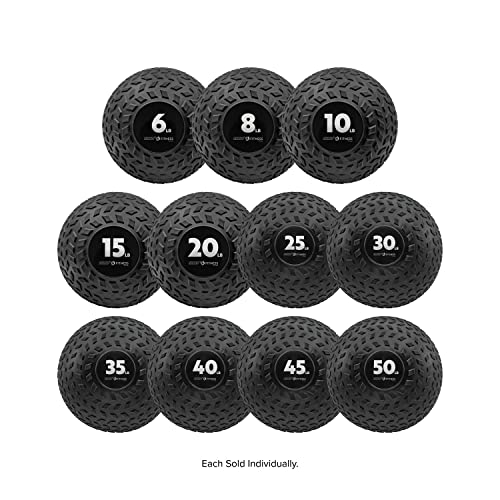 Champion Sports Rhino Fitness Slam Ball – Sand-Filled, Bounce-Resistant Ball for Strength & Conditioning, 6–50 lb - style: 25 Pound
