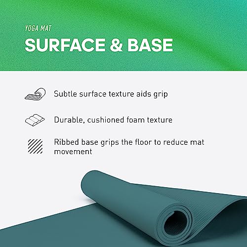 adidas Yoga Mat - Eco Friendly - Non Slip, Durable Textured Surface, 8mm