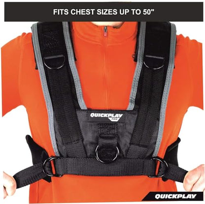 QUICKPLAY PRO Pulling Harness for Sled Resistance Training | Fitness Training Harness for Agility, Power & Endurance