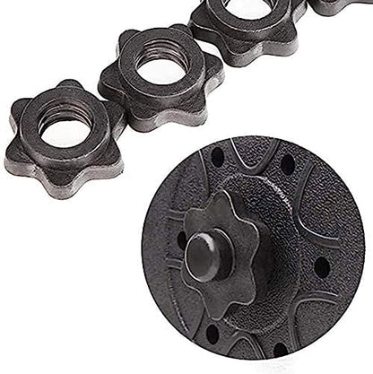 Dumbbell Collars 1 inch Dumbbell Hex Nut Barbell Collar Clamps Weight Clips for Dumbbells,Spinlock Collars for 1 Inch Standard Barbells Bars Sports Weight Lifting Fitness