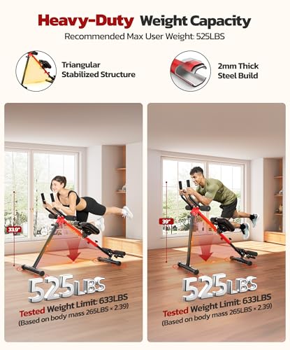 Yoleo Ab Machine for Home, 2-in-1 Adjustable Ab Trainer Machine, Foldable - color: V2.0 Rowing Machine