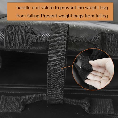 TEQIN Weight Sled Trainer Adjustable,Portable Carrying Resistance Sleds with 3 Weight Sandbags,Hold up to 30 Pounds,360°Sandbag Sled Trainer for Indoor Outdoor Sprinter Speed Training